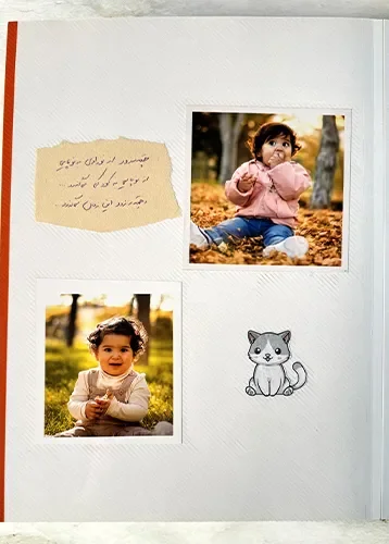 آلبوم عکس چسبی قرمز