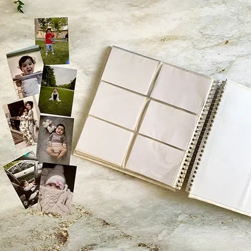 آلبوم عکس سلفونی سایز 9 در 12 سفید